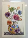 Jiamei Paper Products Office Culture Learning Stationery Stickers, craft stickers, multi-level cat's eye three-dimensional wall stickers /PVC hand stickers /5D vase three-dimensional stickers details Picture